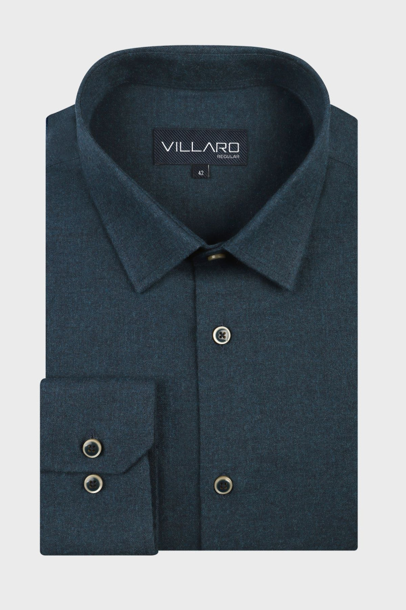 Granatowa nietypowa koszula męska | Villaro