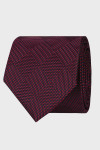 Krawat męski struktura czerwony | Villaro
