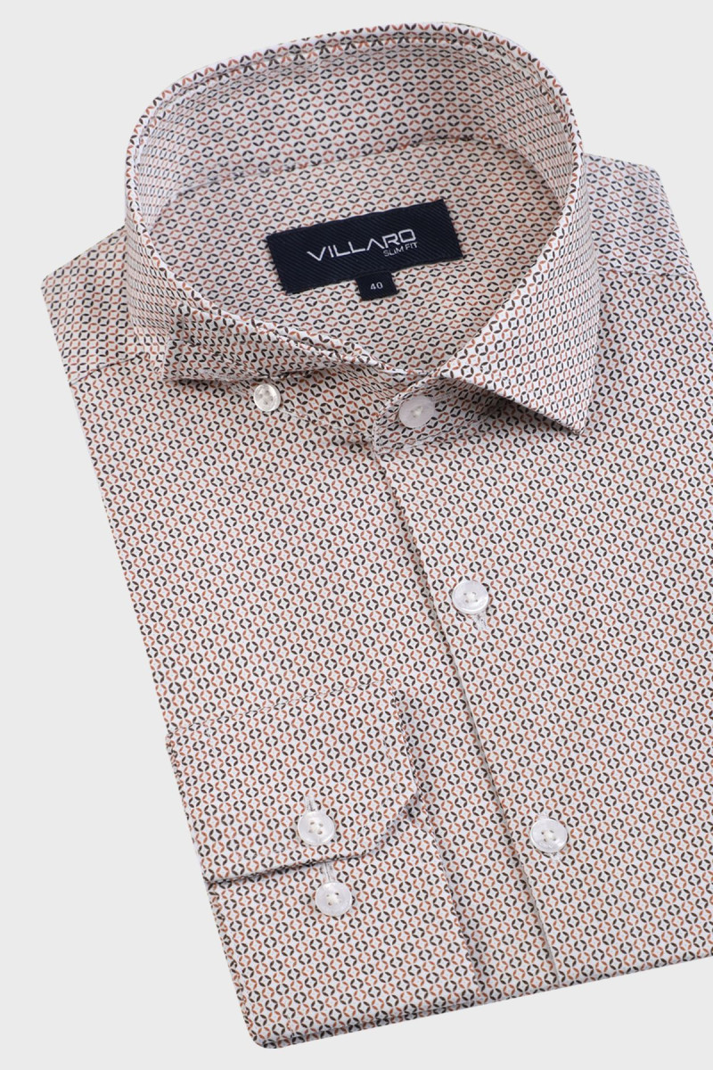 Męska koszula we wzór geometryczny | Villaro