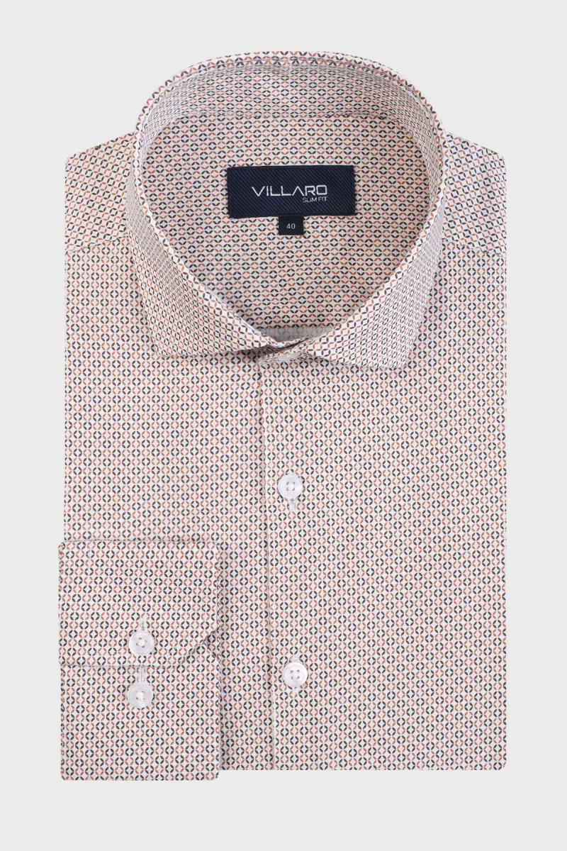 Męska koszula we wzór geometryczny | Villaro