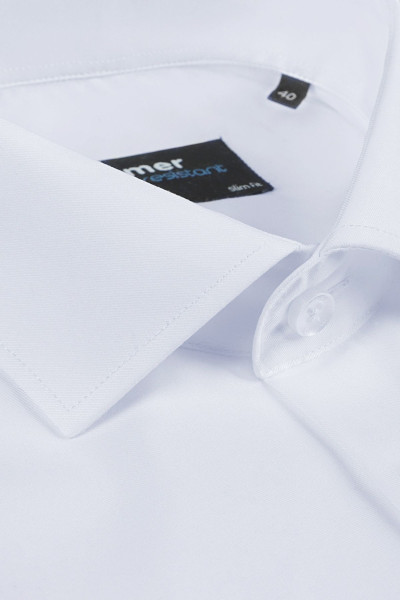 Biała Koszula Męska Wodoodporna