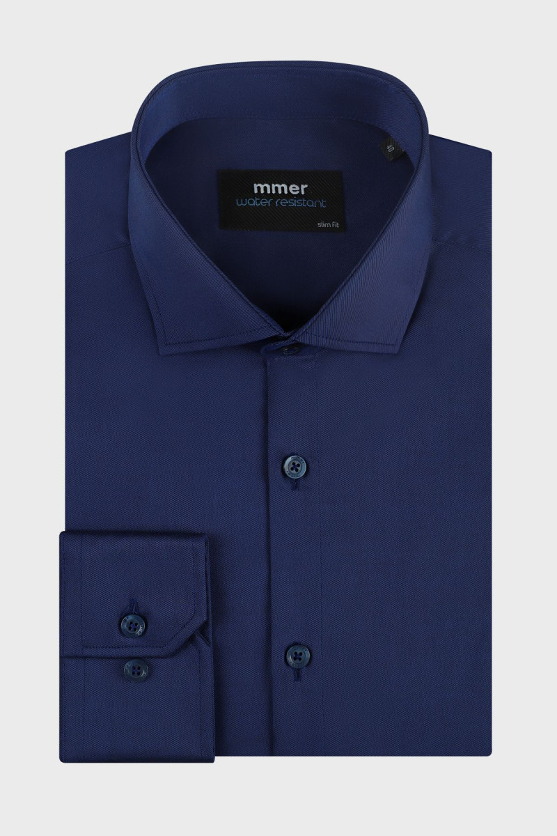 Granatowa koszula męska wodoodporna | Villaro