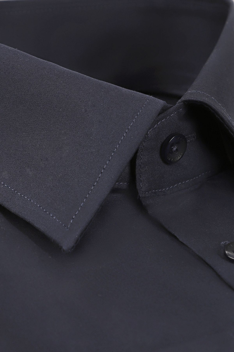 Prosta granatowa koszula męska | Villaro