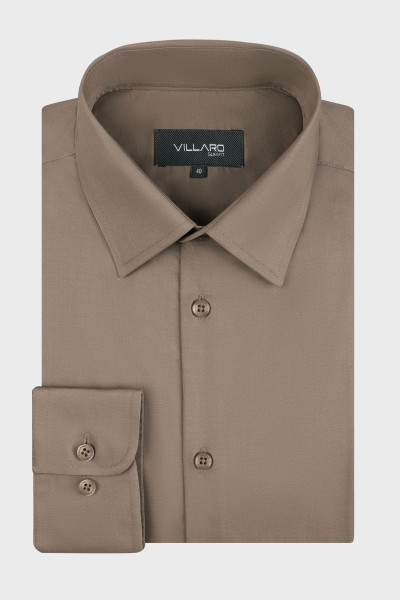 Brązowa koszula męska | Villaro