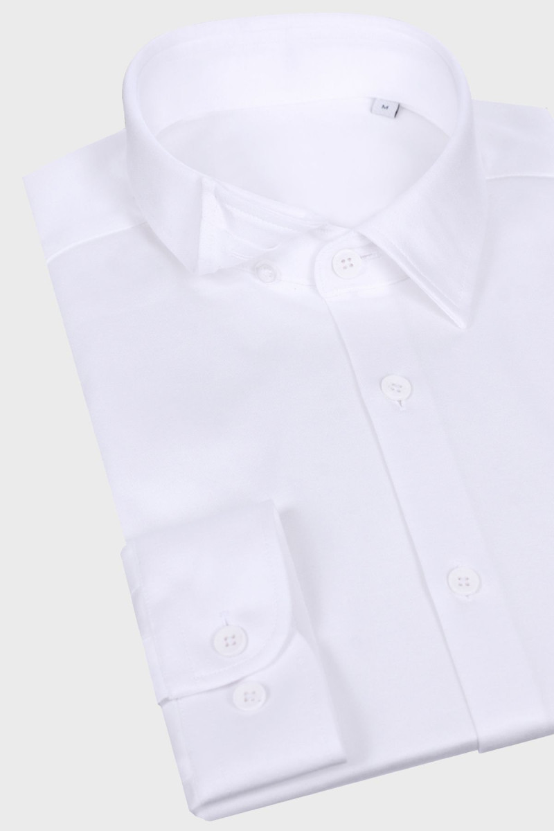 Biała koszula męska dzianina | Villaro