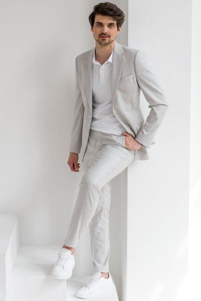 Męski szary garnitur | Villaro