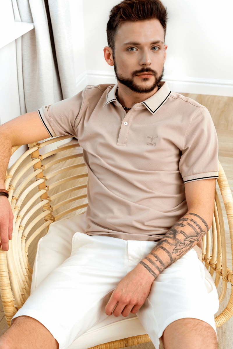 Białe spodnie męskie szorty| Villaro