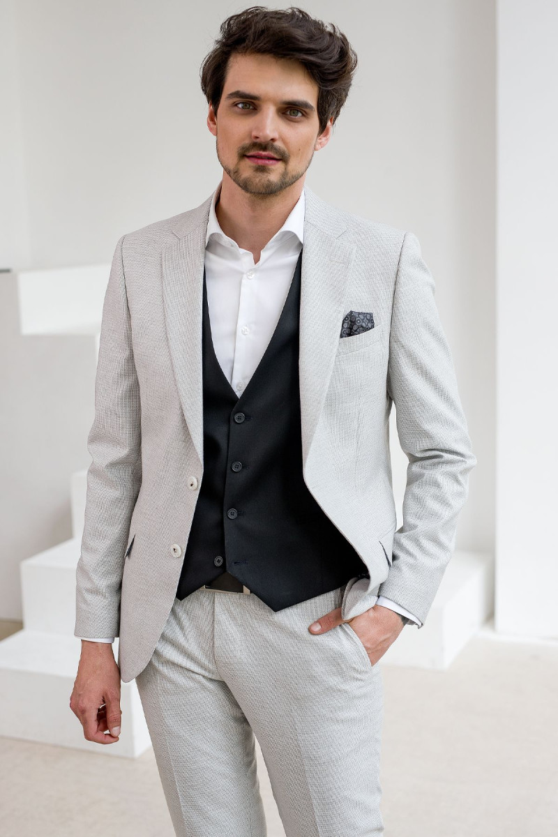 Czarna kamizelka męska | Villaro