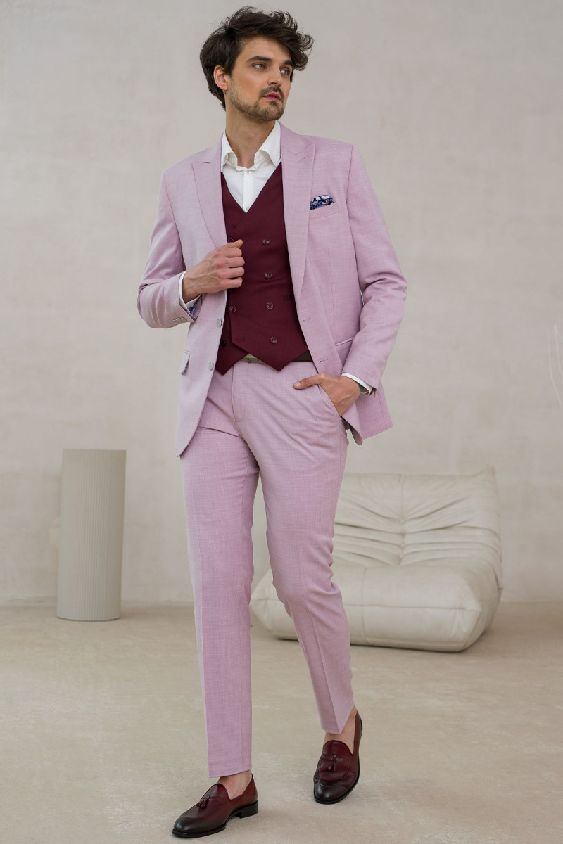 Bordowe buty wizytowe męskie | Villaro