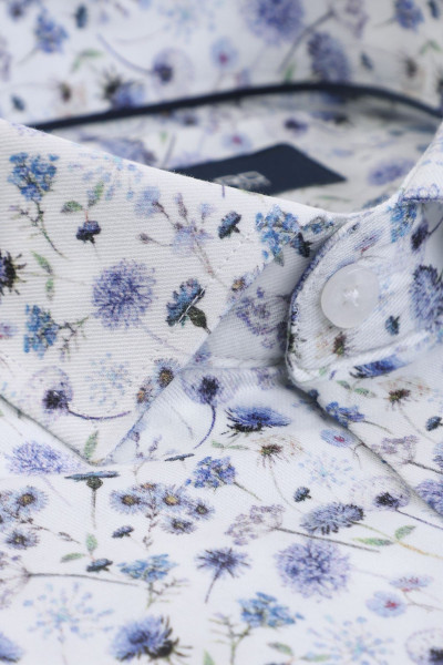 Koszula Męska Wzór Kwiaty