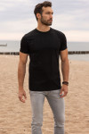 Czarna koszulka męska t-shirt | Villaro