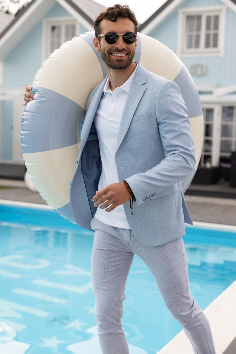 wnętrze marynarki męskiej z gładką podszewką villaro