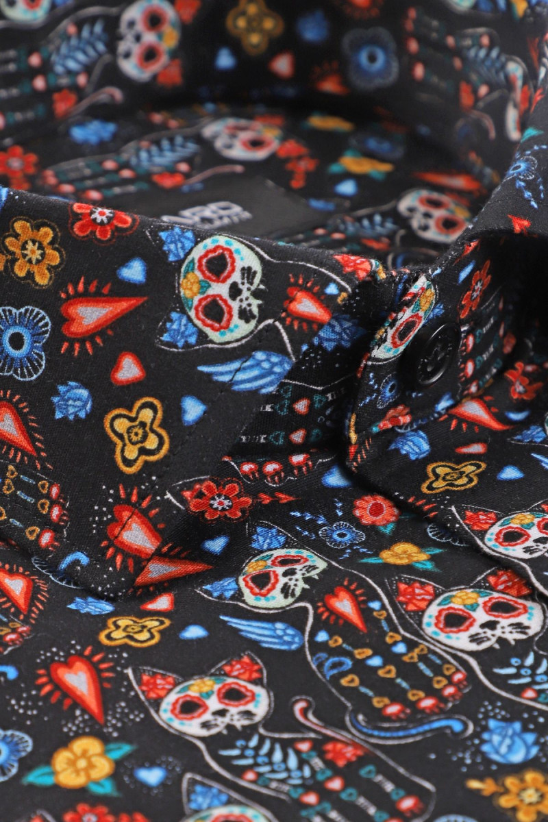 Koszula męska wzór koty | Villaro