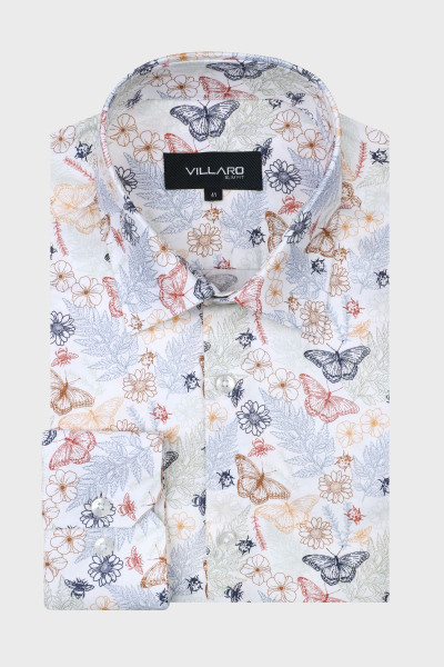 Koszula męska wzór motyle | Villaro