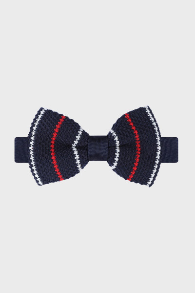 Dzianinowa mucha męska w beżowym kolorze | Villaro