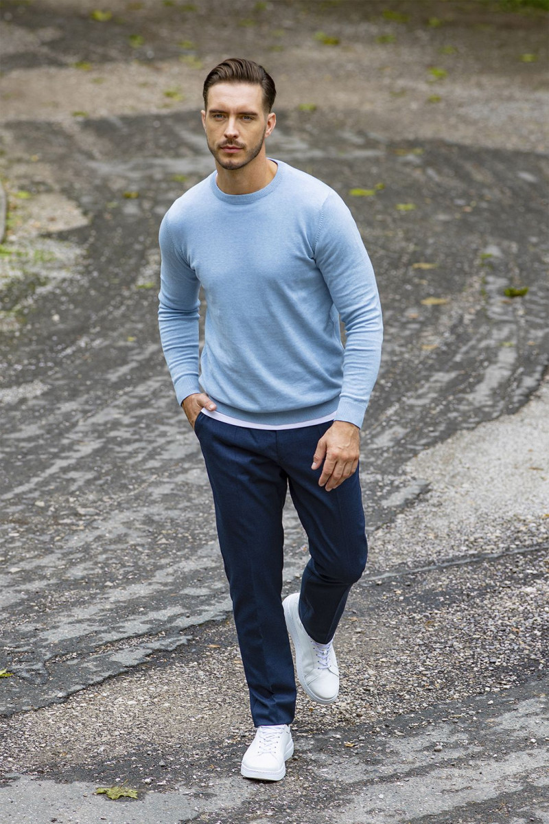 Sweter bawełniany Villaro – elegancki model casualowy