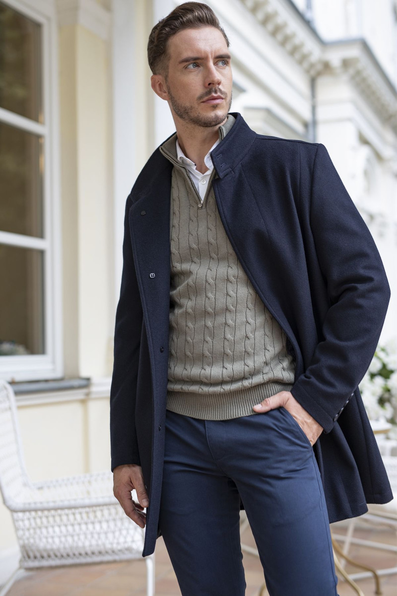 Zielony Sweter Męski Półgolf