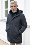 Czarna kurtka męska Villaro – kieszenie zapinane na zamek