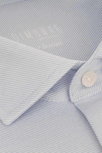 Niebieska Koszula Męska Wzór Prążek