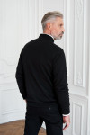 Czarny Sweter Męski Półgolf