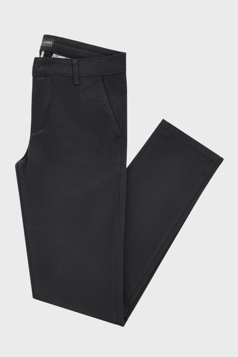 Czarne Spodnie Męskie Chinosy