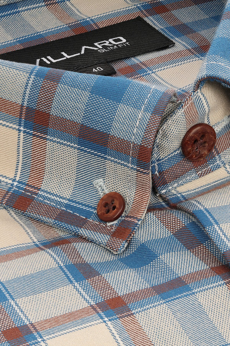 Koszula męska wzór krata | Villaro