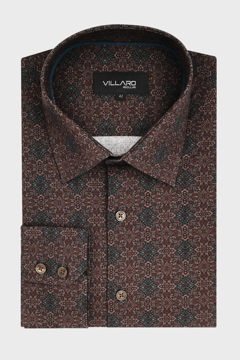 Letnia koszula męska w drukowane kwiaty | Villaro