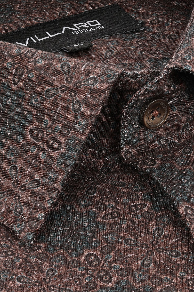 Letnia koszula męska w drukowane kwiaty | Villaro