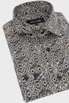 Czarna koszula męska wzór | Villaro