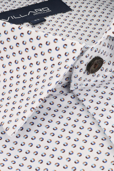 Biała Koszula Męska Microwzór