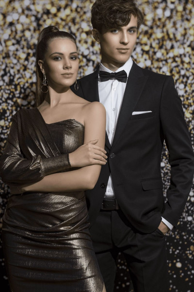 Czarna Marynarka Męska Garniturowa