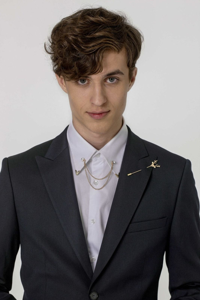 Granatowa marynarka męska struktura | Villaro