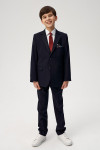 Granatowe Spodnie Chłopięce Wizytowe | Villaro