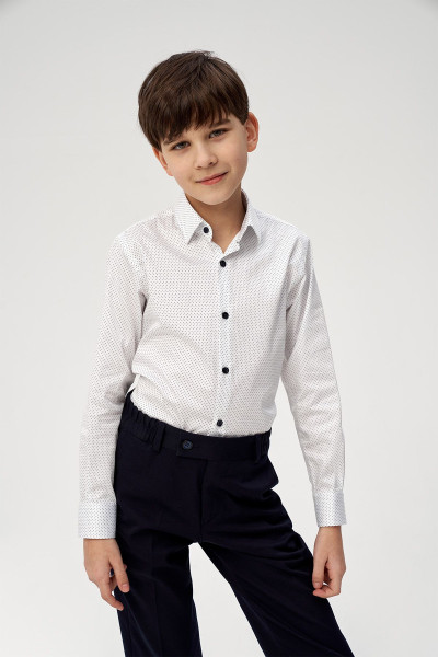 Granatowe Spodnie Chłopięce Wizytowe