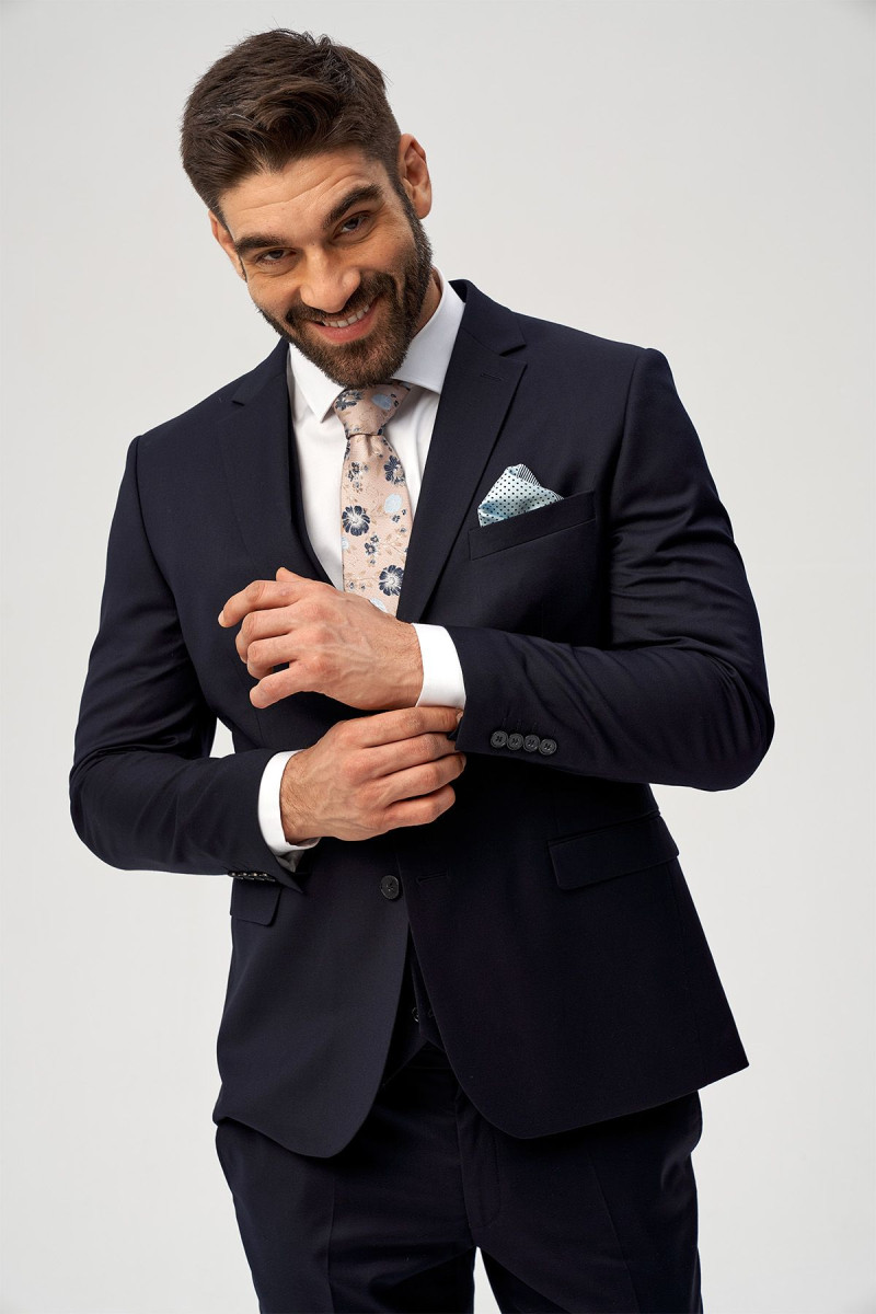 Granatowa marynarka męska | Villaro