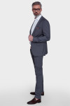 Szara marynarka męska o klasycznym fasonie | Villaro