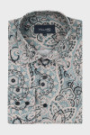 Szara koszula męska wzór | Villaro