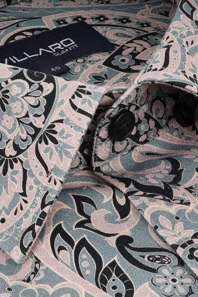 Szara Koszula Męska Wzór