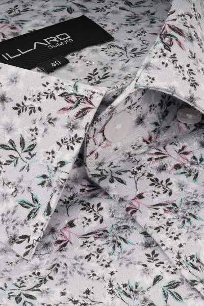 Koszula Męska Wzór Roślinny