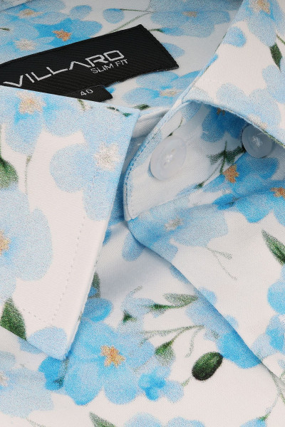 Koszula Męska Wzór Kwiatowy