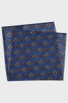 Granatowa poszetka męska wzór | Villaro