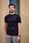 Czarna koszulka męska t-shirt | Villaro