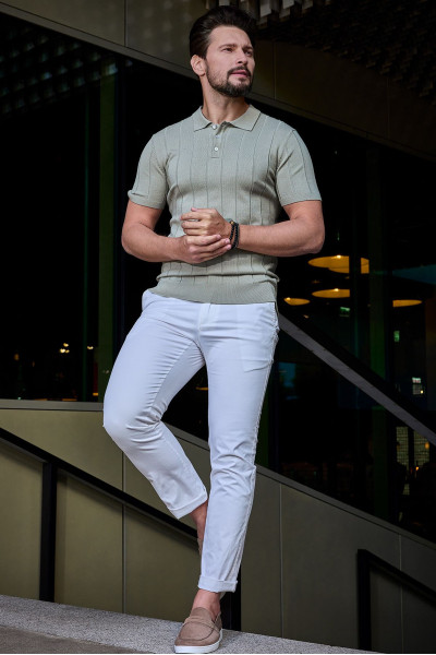 Zielona Koszulka Męska Polo