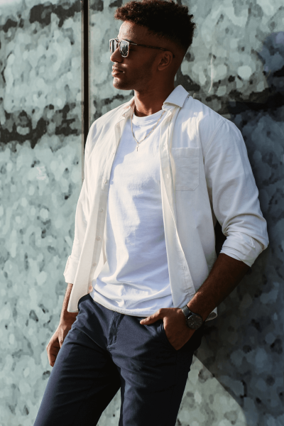 Biała Koszulka Męska T-Shirt