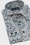Szara koszula męska wzór | Villaro