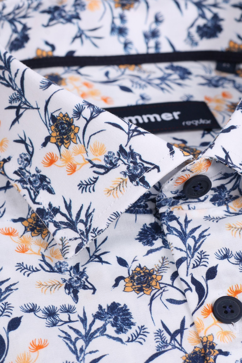 Koszula męska wzór roslinny | Villaro