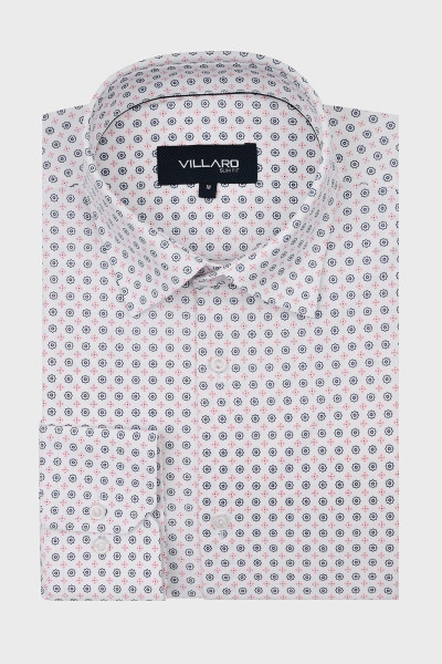 Koszula męska dzianina wzór | Villaro