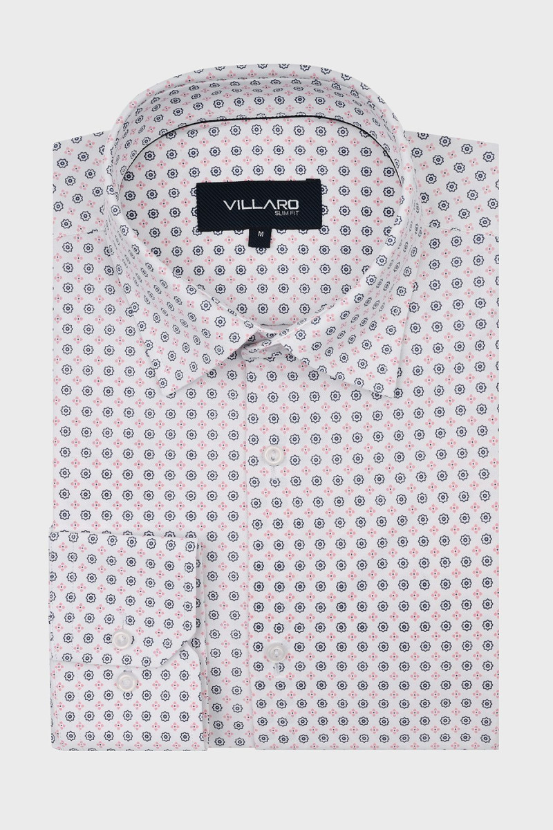 Koszula męska dzianina wzór | Villaro