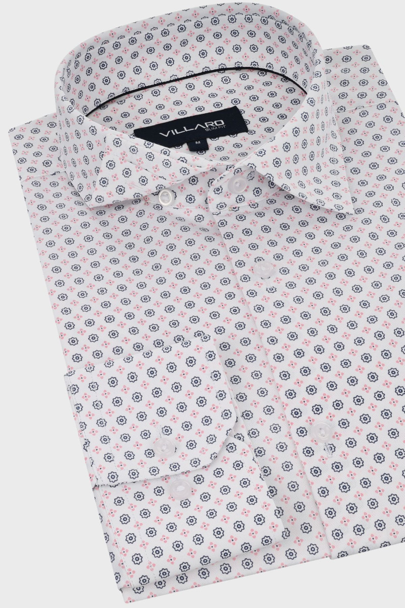 Koszula męska dzianina wzór | Villaro