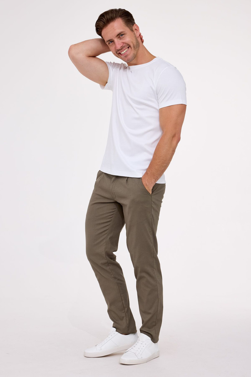 Biała koszulka męska t-shirt liquid cotton | Villaro